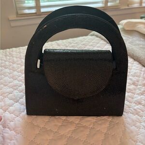 Nina Black Clutch with Handle